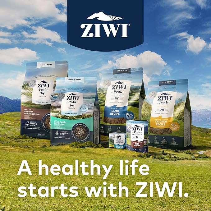 ZIWI Peak Medium Lamb Dry Dog Food Bundle- Air-Dried Lamb (35.2oz) + Steam & Dried Lamb w/Vegetables (52.8oz)