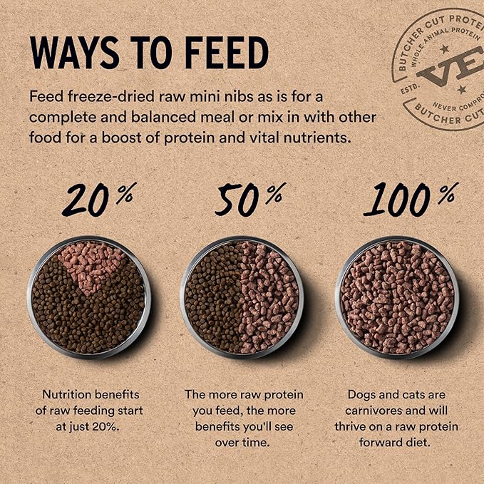 Vital Essentials Freeze-Dried Raw Duck Meal or Mixer Cat Food Crunchy Nibs, 8 oz