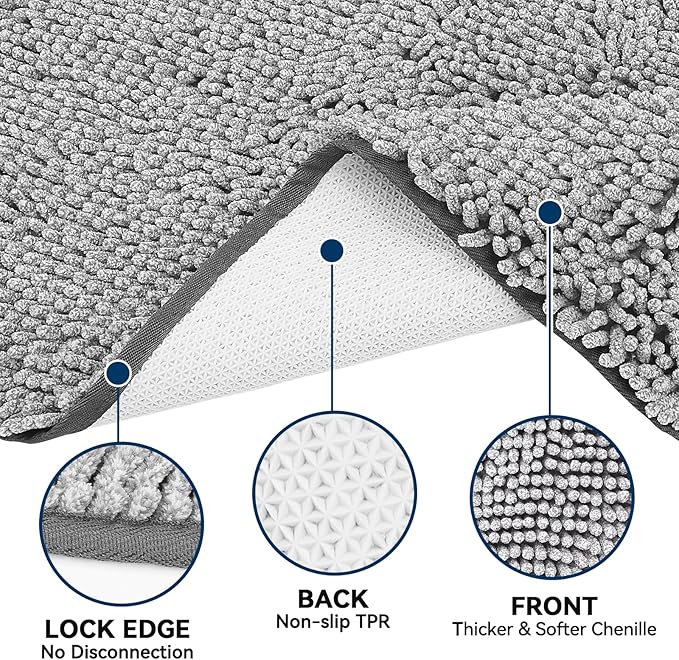 Super Absorbent Dog Door Mat, 60"*24“ Anti Slip Mat for Muddy Paws, Pet Rugs for Dirty Paws Washable That Absorbs Moisture and Dirt, for Dog Cage and Pet Resting Carpet